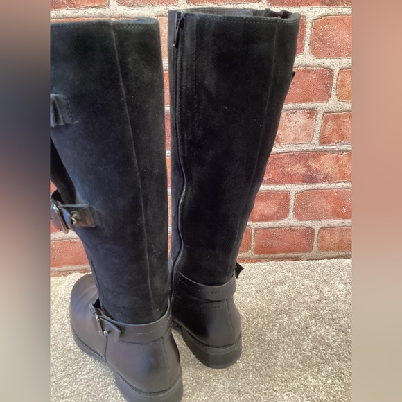 Clarks Cologne Up womens Black leather Knee high Tall Riding Boots size 7 - Picture 5 of 9